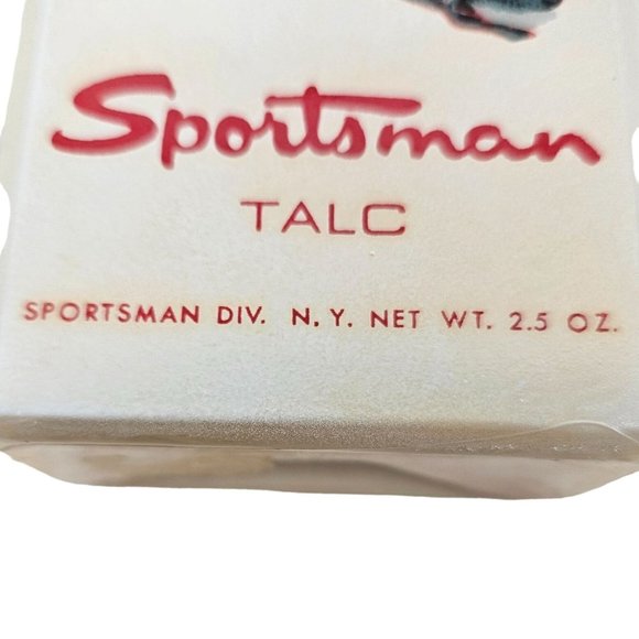 Vintage Sportsman Talc 2.5 Oz Health Beauty Glass Bottle - Picture 5 of 7